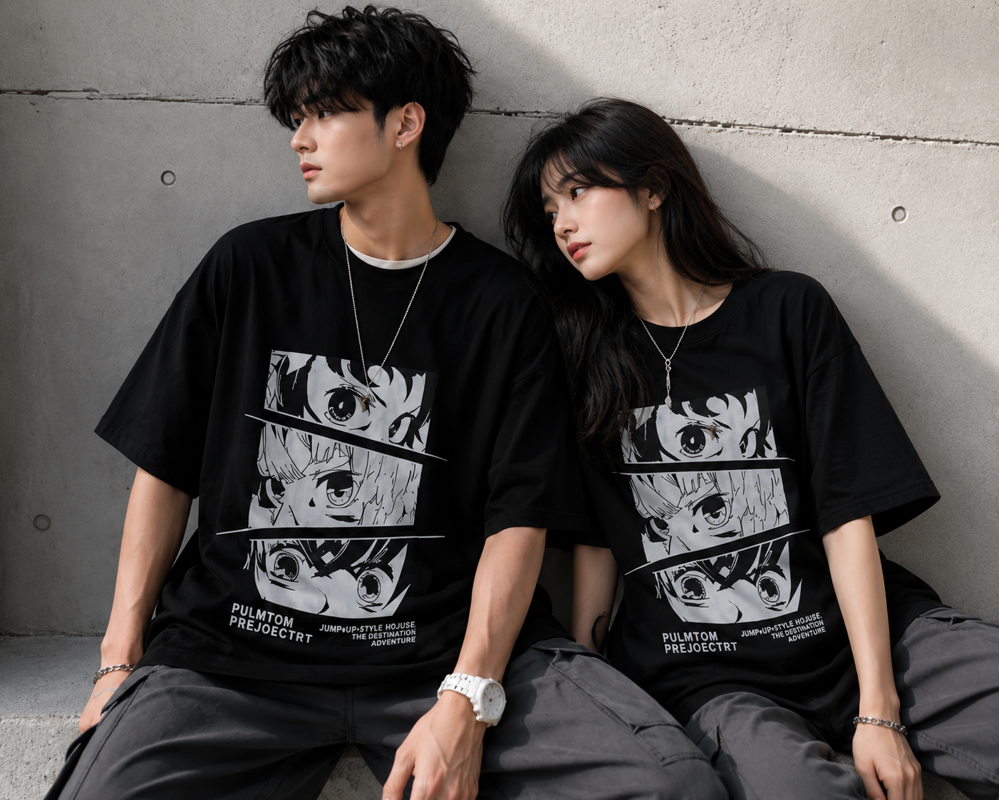 Unisex Oversized Anime Graphic T-Shirt | Premium Cotton Streetwear Tee