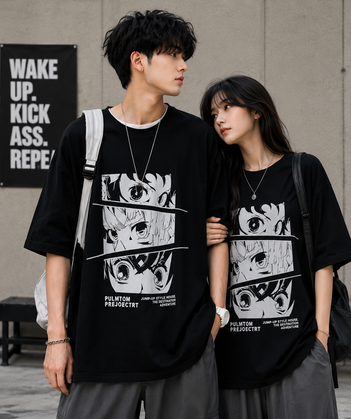 Unisex Oversized Anime Graphic T-Shirt | Premium Cotton Streetwear Tee