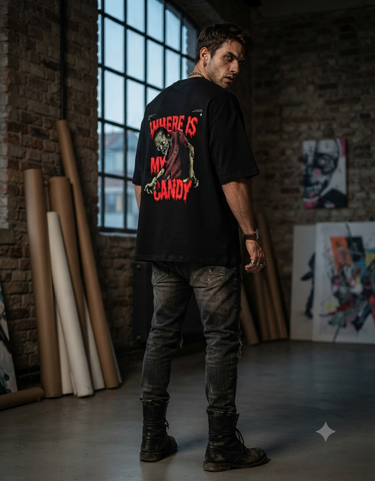 Oversized Zombie Graphic Tee