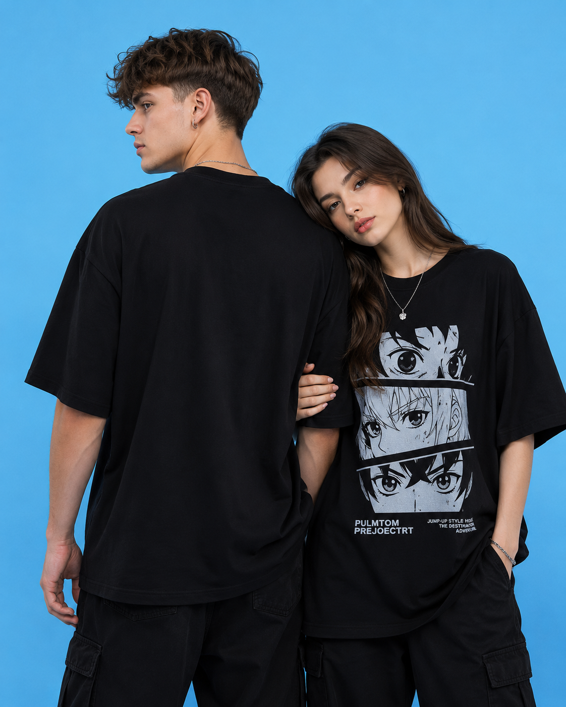 Unisex Oversized Anime Graphic T-Shirt | Premium Cotton Streetwear Tee