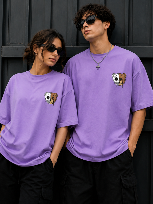 Unisex Oversized Graphic T-Shirt – Happiness Back Print